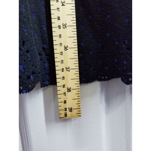 J.Janet Cut Out Maxi Skirt Navy Blue Size Large - Picture 5 of 9